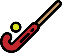 Field Hockey Outline Svg Vector, Free Vectors File